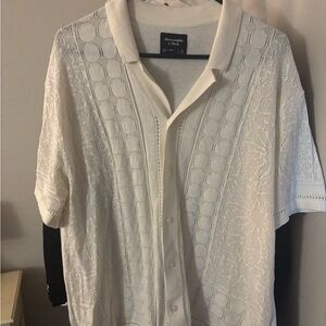 Abercrombie & Fitch button down sweater polo XL